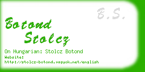botond stolcz business card